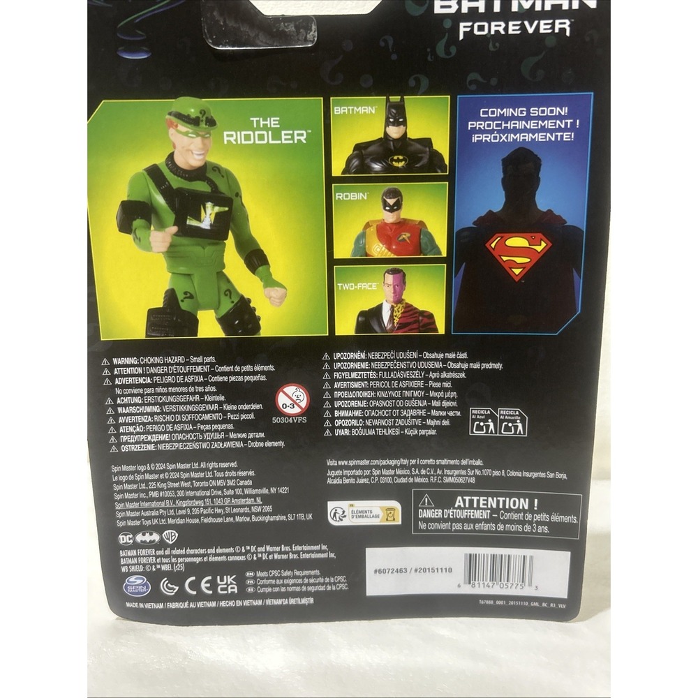 Batman Forever Jim Carrey Riddler DC Retro Collection Action Figure - Picture 4 of 4